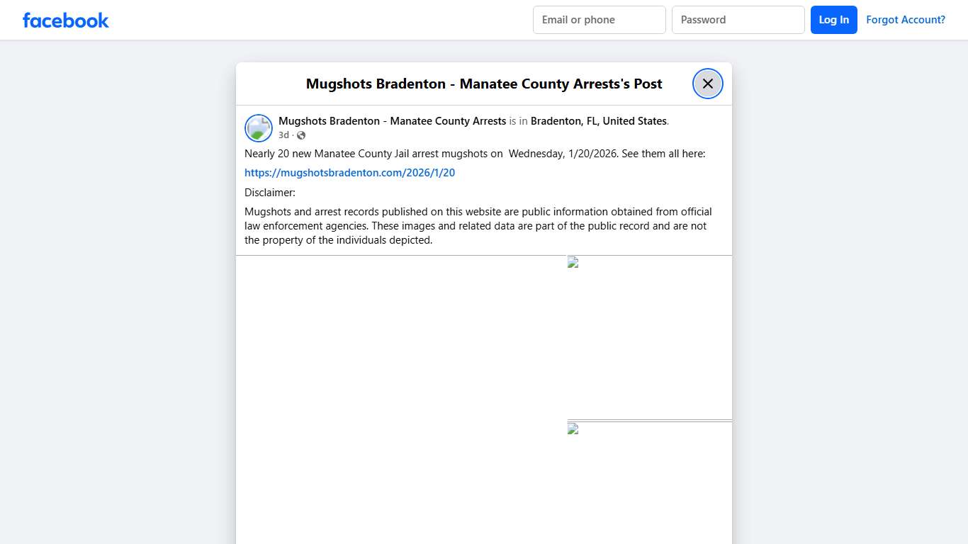 Nearly 20... - Mugshots Bradenton - Manatee County Arrests Facebook